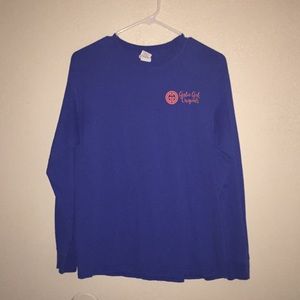 a blue girly girl original long sleeve